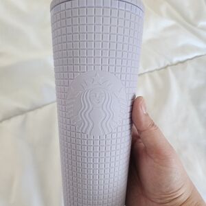 Starbucks Lavender Grid Matte Tumbler